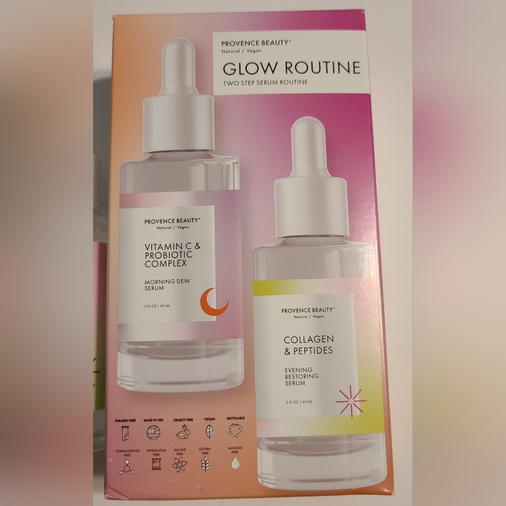 Glow Routine Vitamin C & Collagen Serum Set - Pink